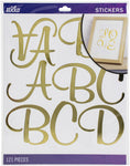 Load image into Gallery viewer, Sticko Alphabet Stickers 121/Pkg-Script - Extra Large - Gold Foil
