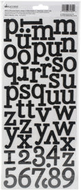 Load image into Gallery viewer, Sticko Alphabet Stickers 97/Pkg-Script - Black Glitter
