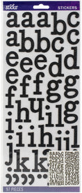 Load image into Gallery viewer, Sticko Alphabet Stickers 97/Pkg-Script - Black Glitter
