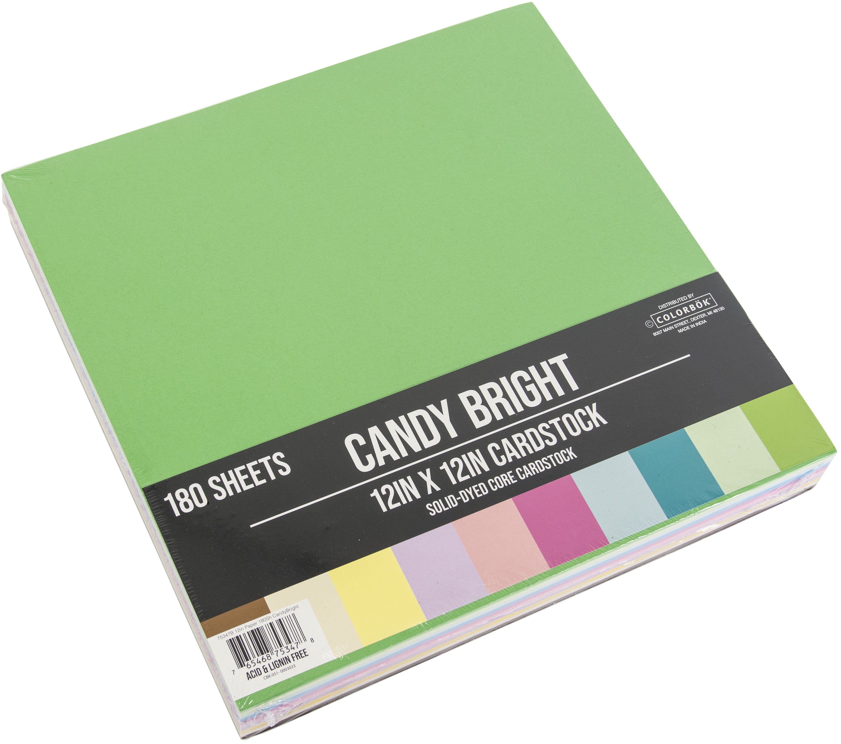 Colorbok Candy Bright 12x12" Cardstock Pad