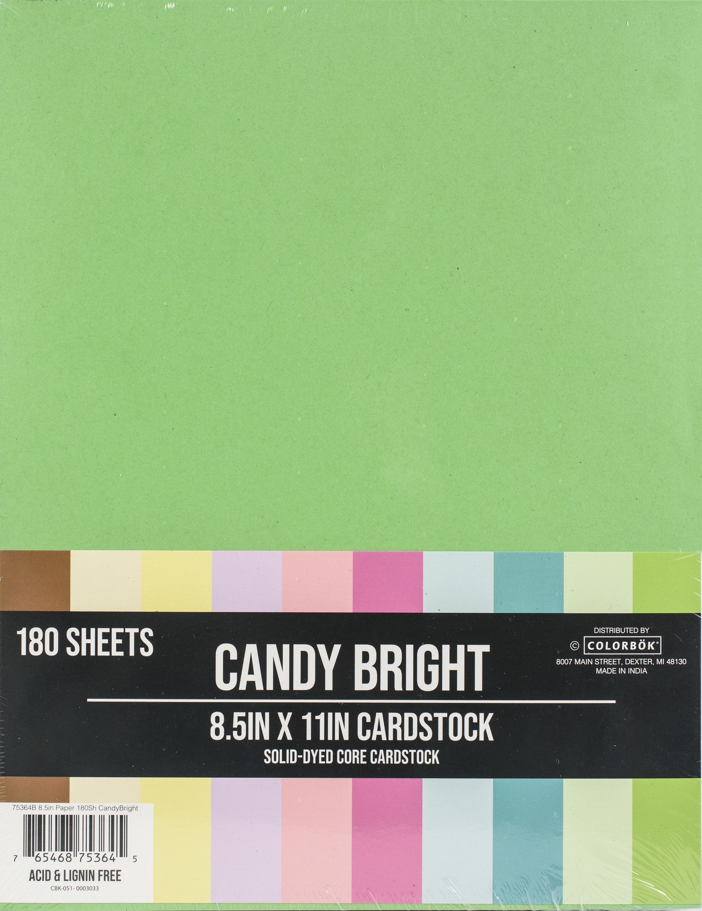 Colorbok Paper 8.5"X11" 180/Pkg-Candy Bright