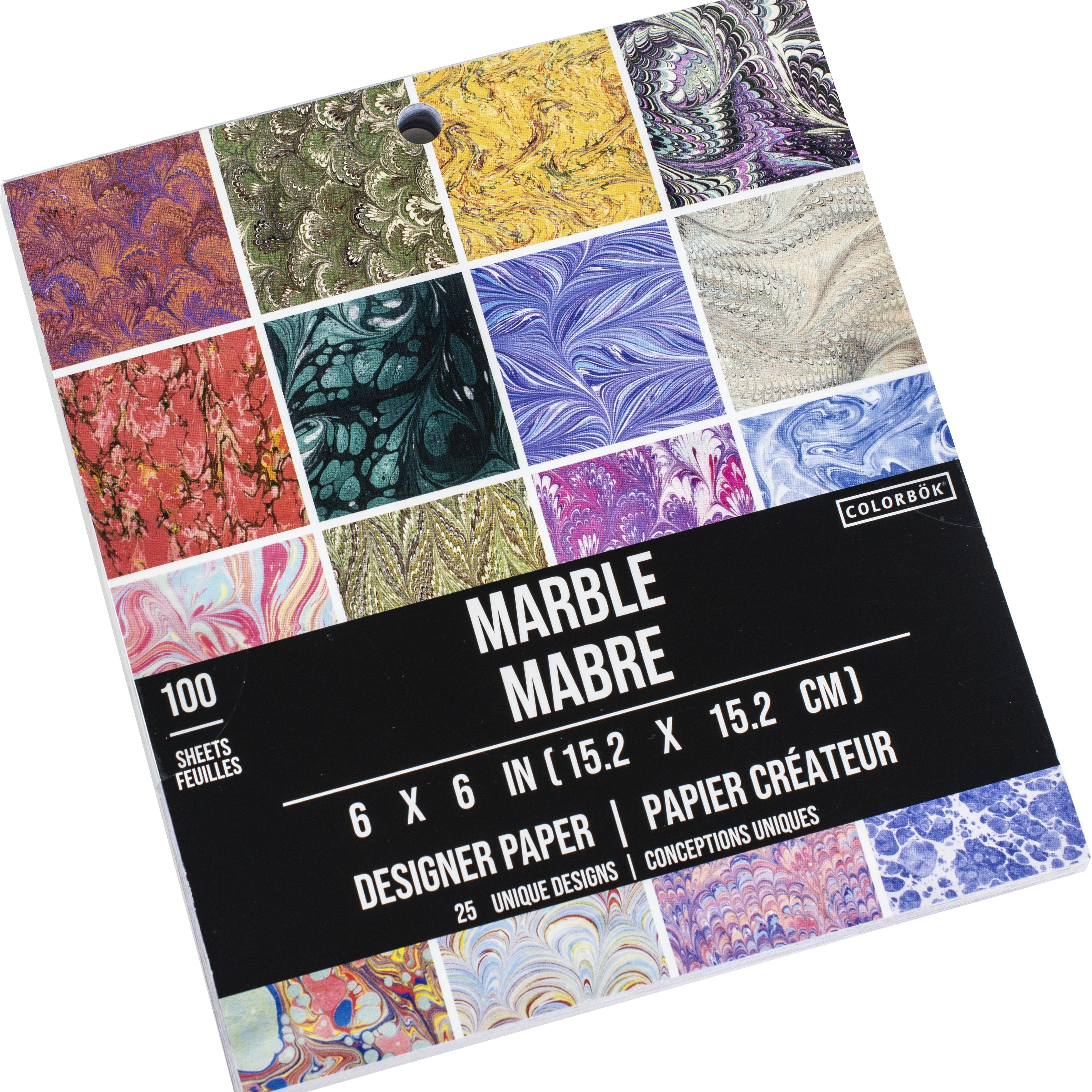 Colorbok Designer Marble 6x6" Paper Pack