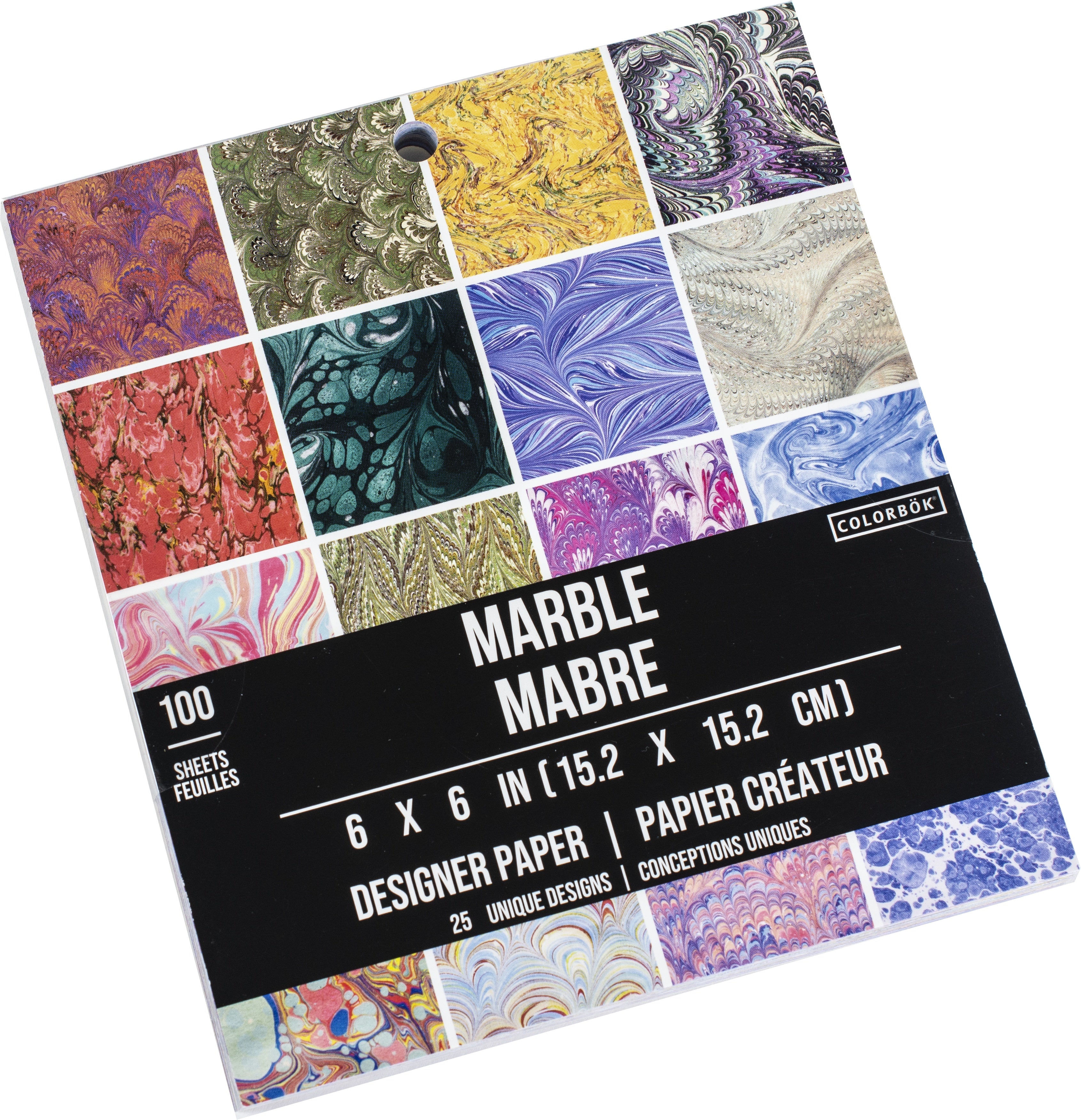 Colorbok Designer Marble 6x6" Paper Pack