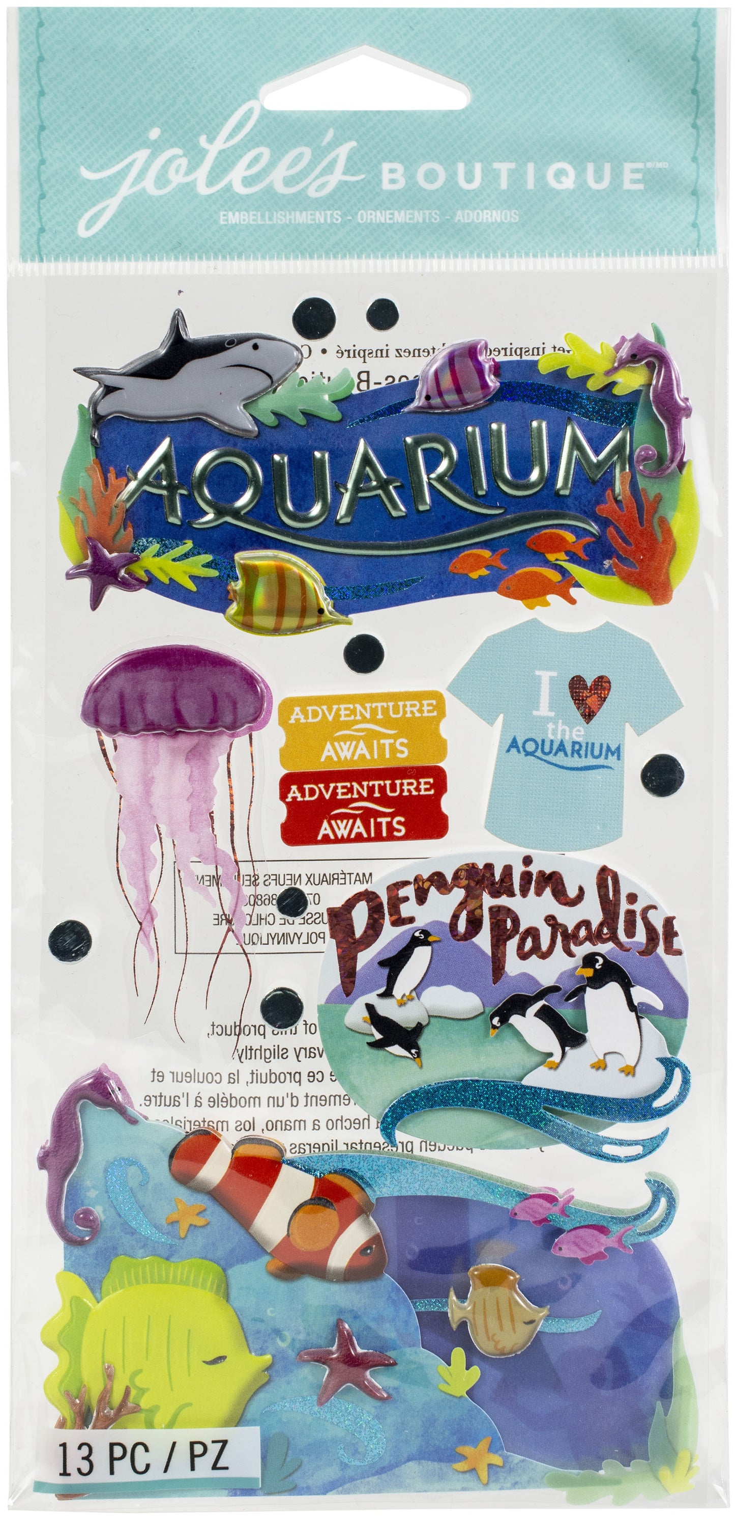 Jolee's Boutique Themed Embellishment-Aquarium