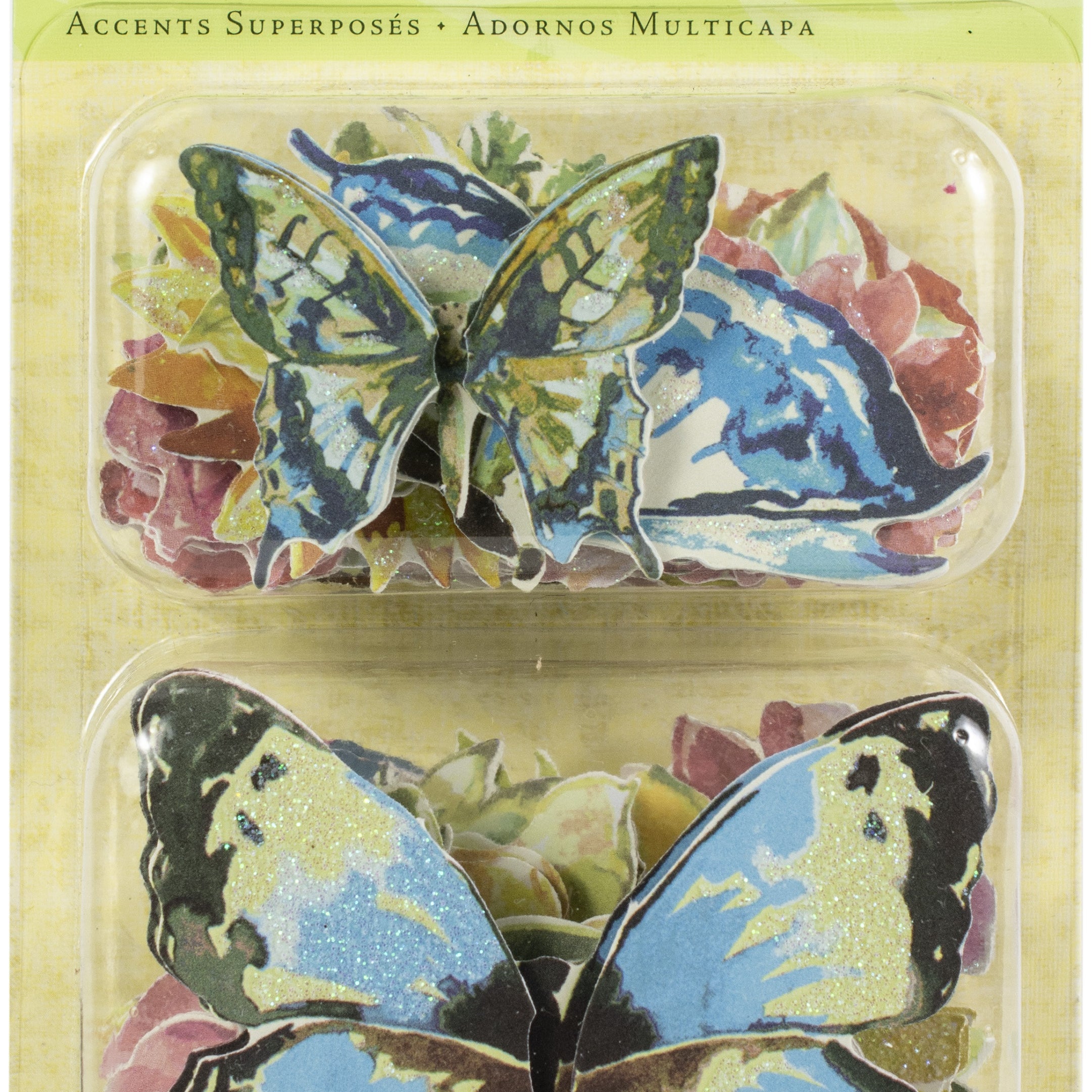 Watercolor Layered Accents 2/Pkg-Floral