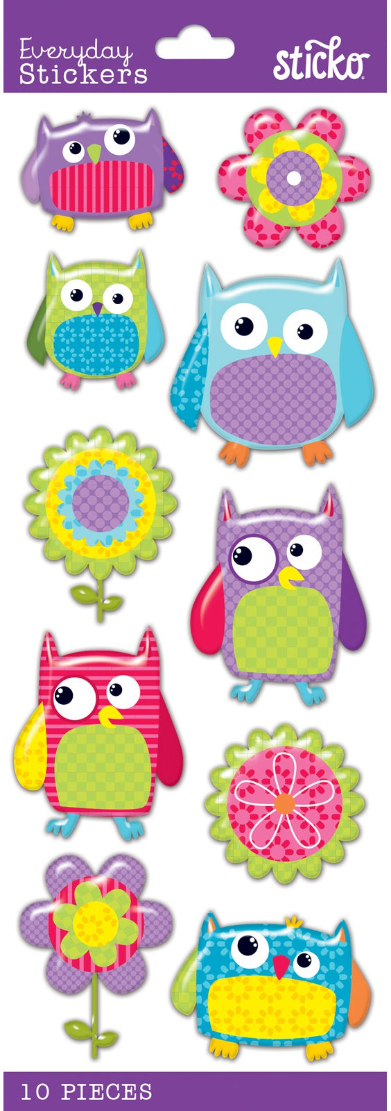 Sticko Tiny Stickers-Flower Owl
