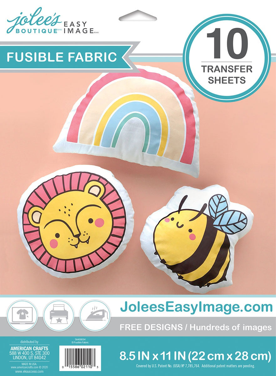 Jolee's Easy Image Fusible Cotton Transfers 8.5"X11" 10/Pkg-For Light Fabrics