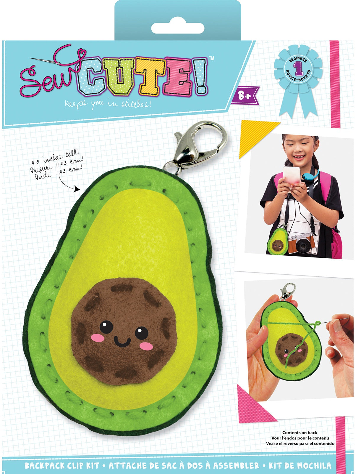 Sew Cute! Needlepoint Kit-Mini Avocado