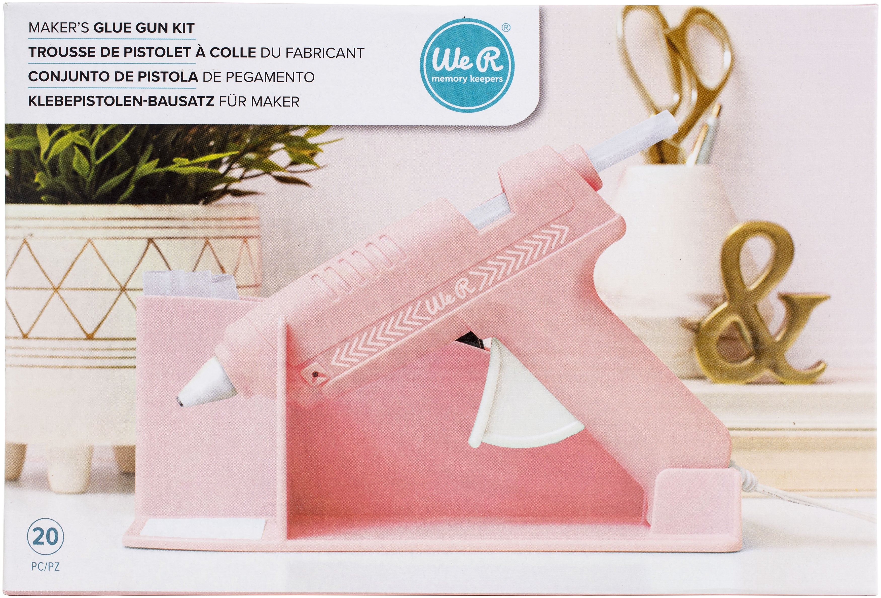We R Memory Keepers - Maker's Glue Gun Kit - Pink