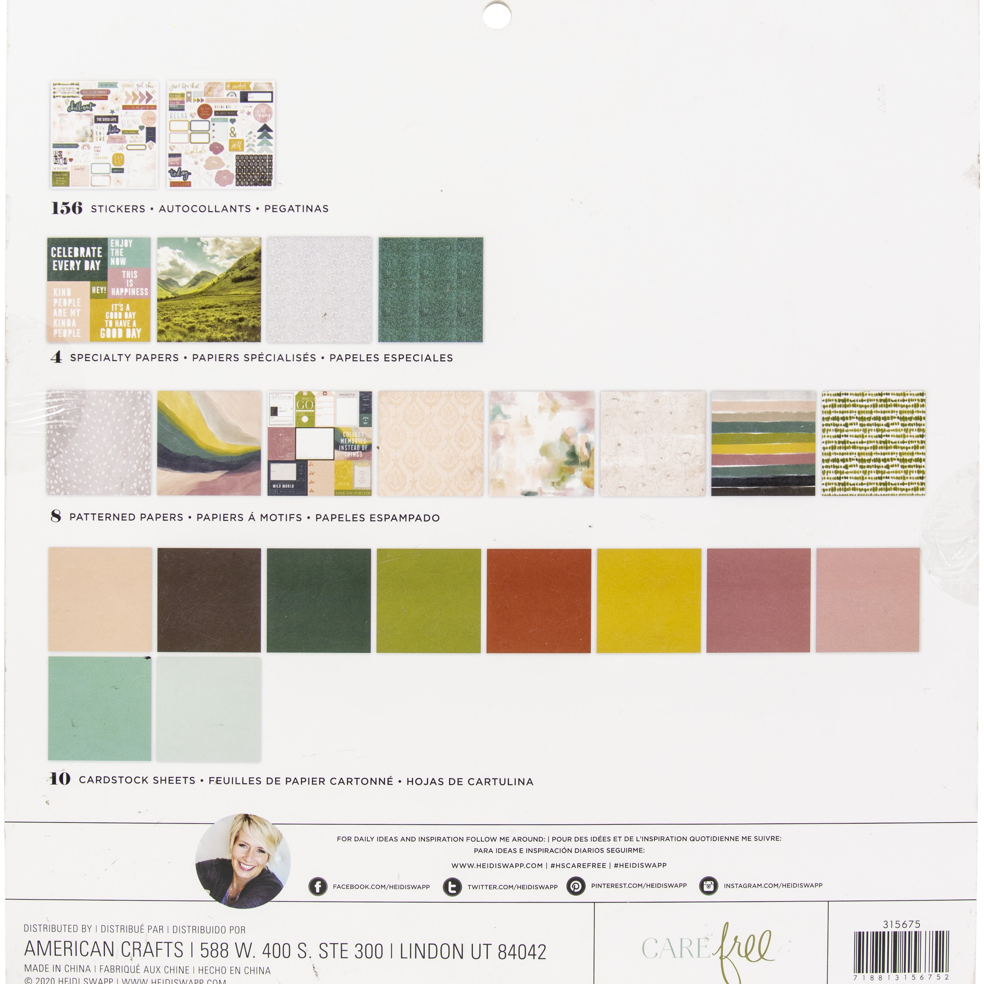 Heidi Swapp Care Free 12x12" Project Pad