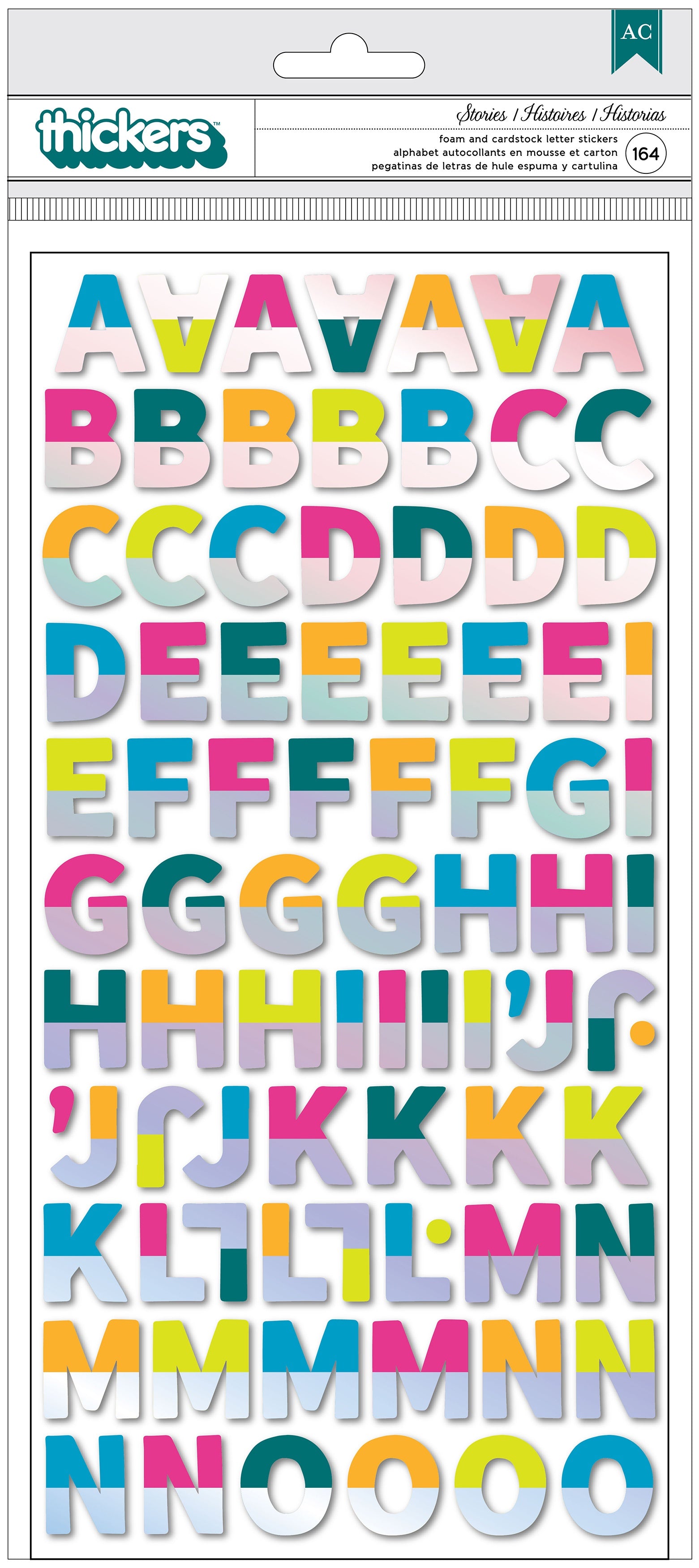 AT - Brave And Bold - Letras Adhesivas (164 piece)