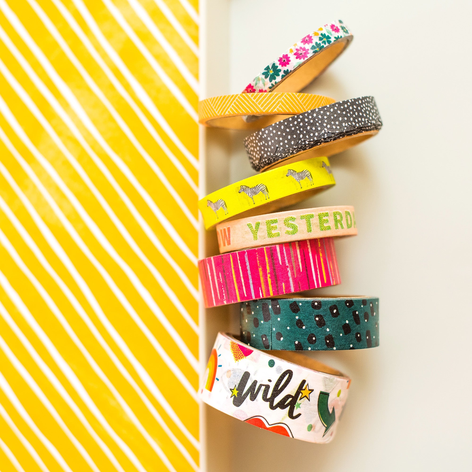 Amy Tan Brave & Bold Washi Tape 8/Pkg