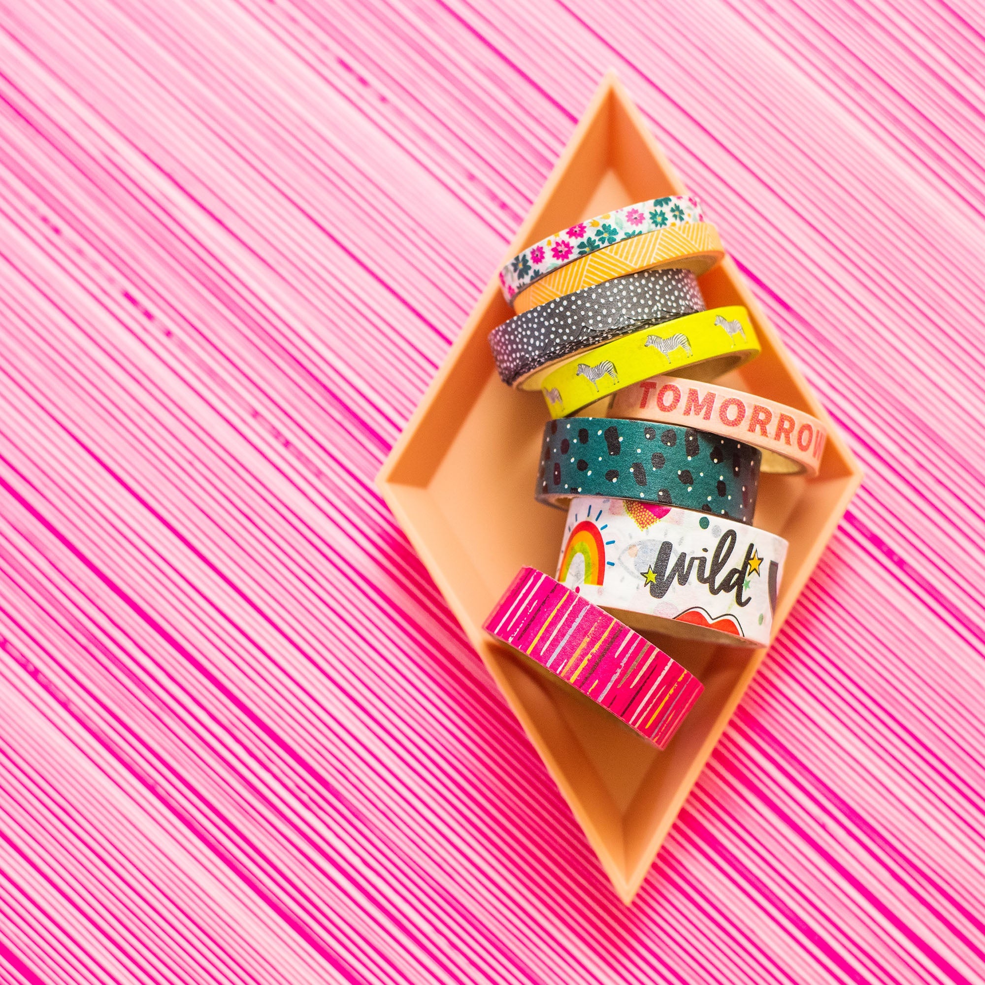 Amy Tan Brave & Bold Washi Tape 8/Pkg