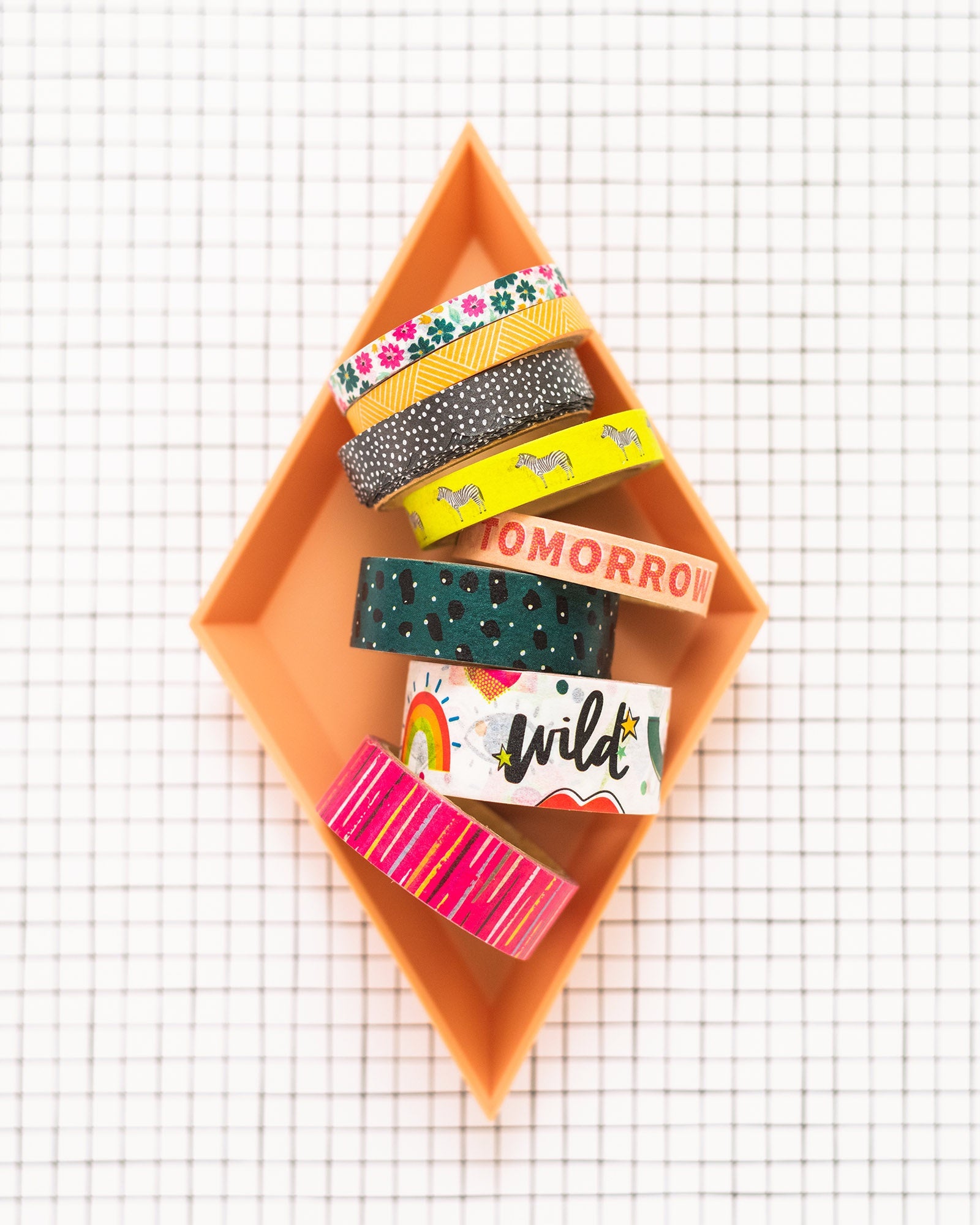 Amy Tan Brave & Bold Washi Tape 8/Pkg