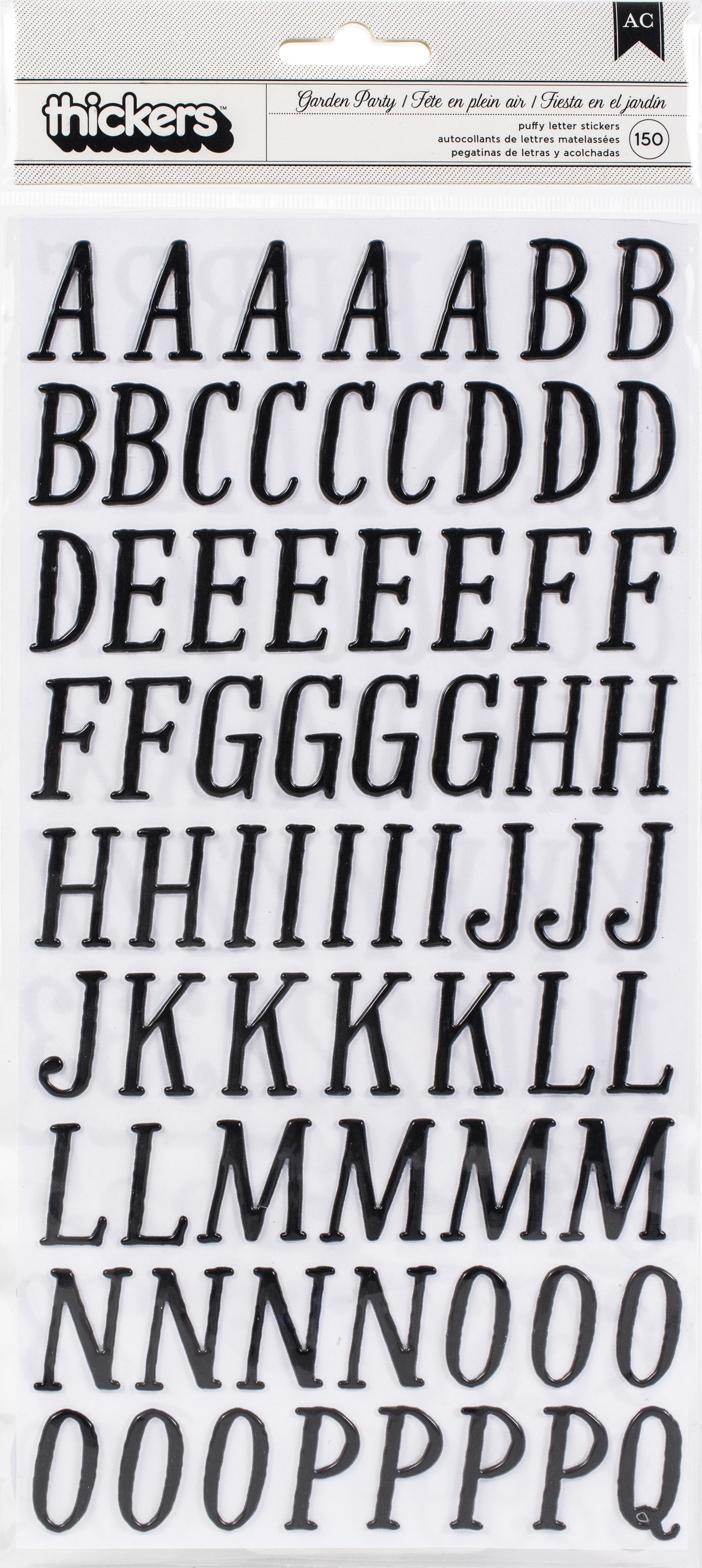 Big Font Alphabet Letter Stickers, Caps, 3-Inch, 26-Count – Homeford