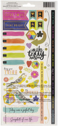 Load image into Gallery viewer, Vicki Boutin Color Study Cardstock Stickers 6"X12" 103/Pkg-Icon & Phrase W/Foil Accents
