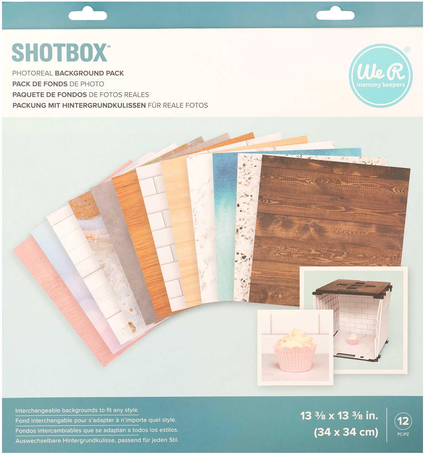 We R Memory Keepers ShotBox Background 12/Sheets-Photoreal