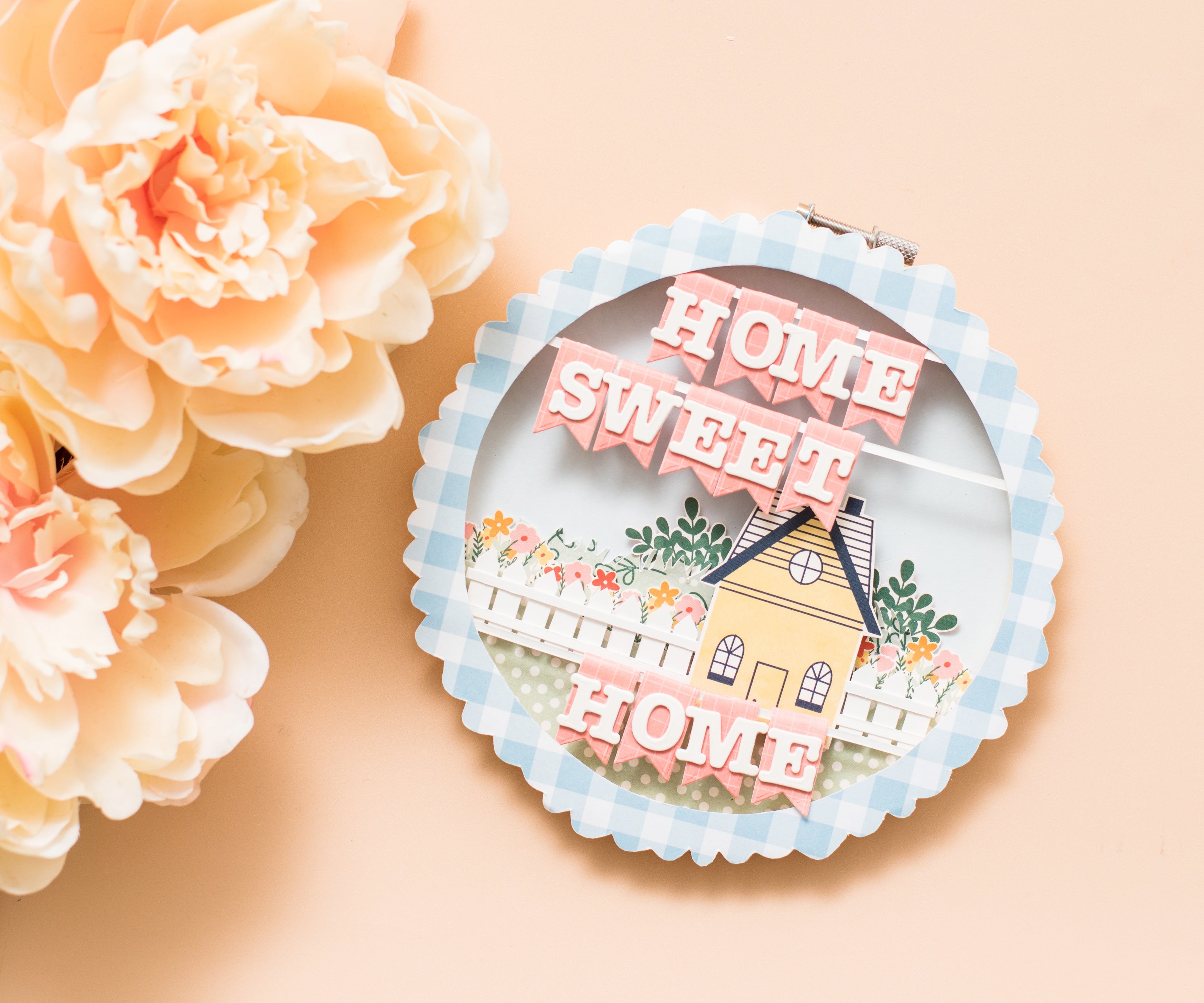 DCWV Double-Sided 12x12" Cardstock Stack - Humble Abode, with Gold Foil