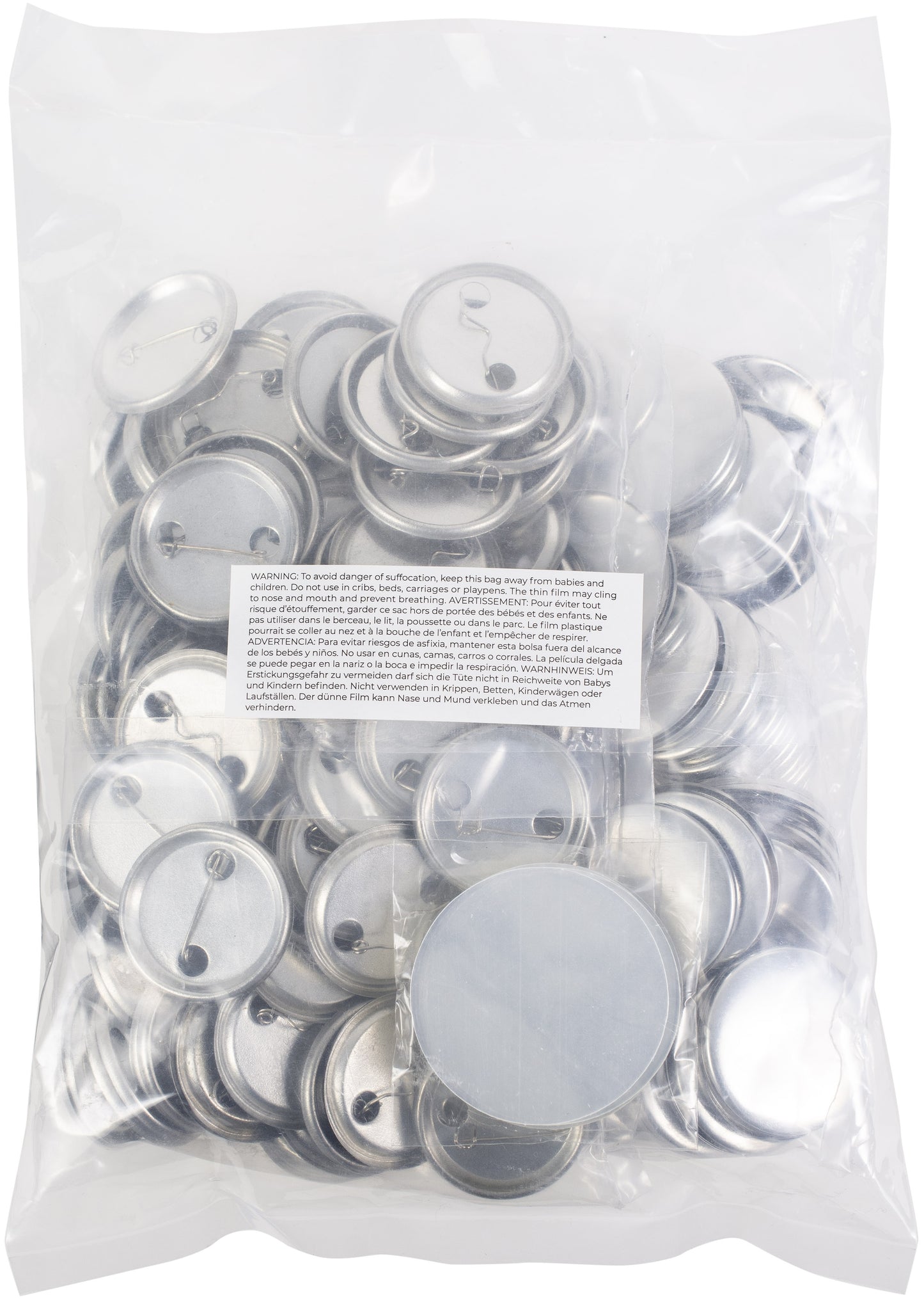 We R Memory Keepers Button Press Bulk Refill Pack 100/Pkg-Medium (37mm)