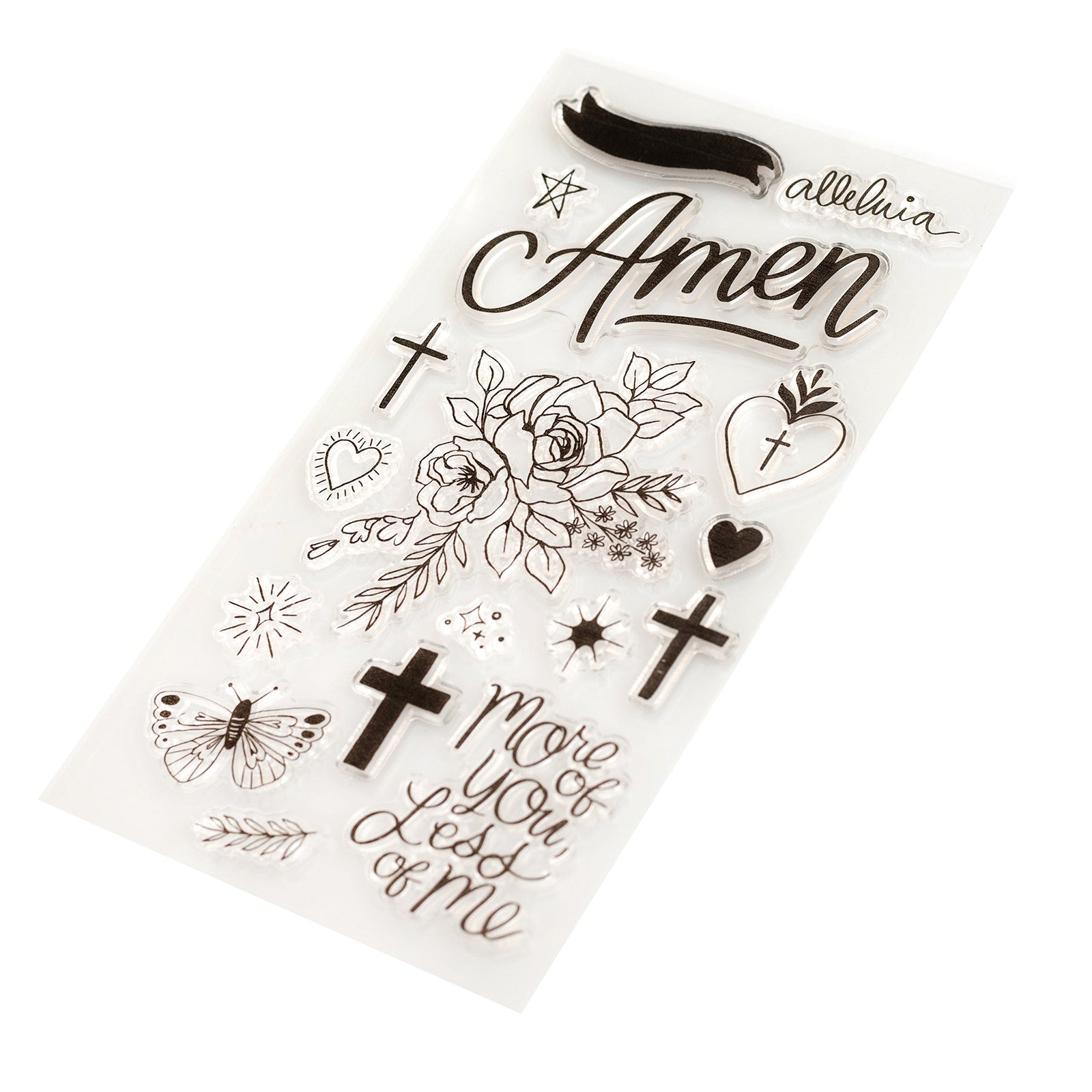 Creative Devotion Draw Near Clear Stamps 17/Pkg-Icon & Phrase