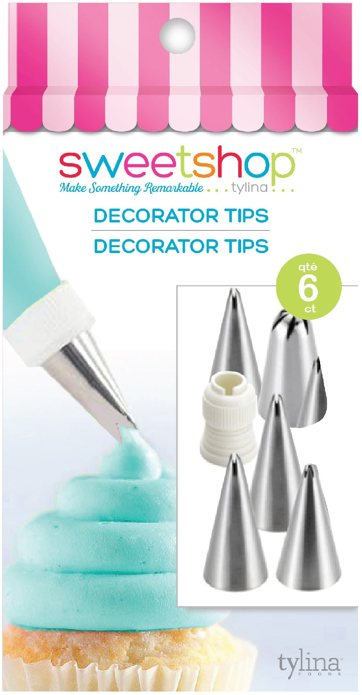 Sweetshop Decorating Tips 6/Pkg