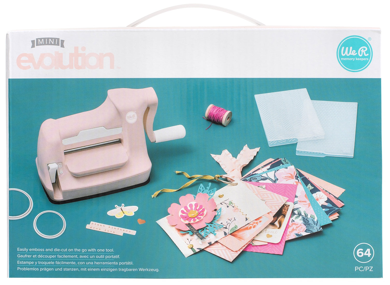 Mini Evolution Die Cut Machine Kit-Pink – American Crafts