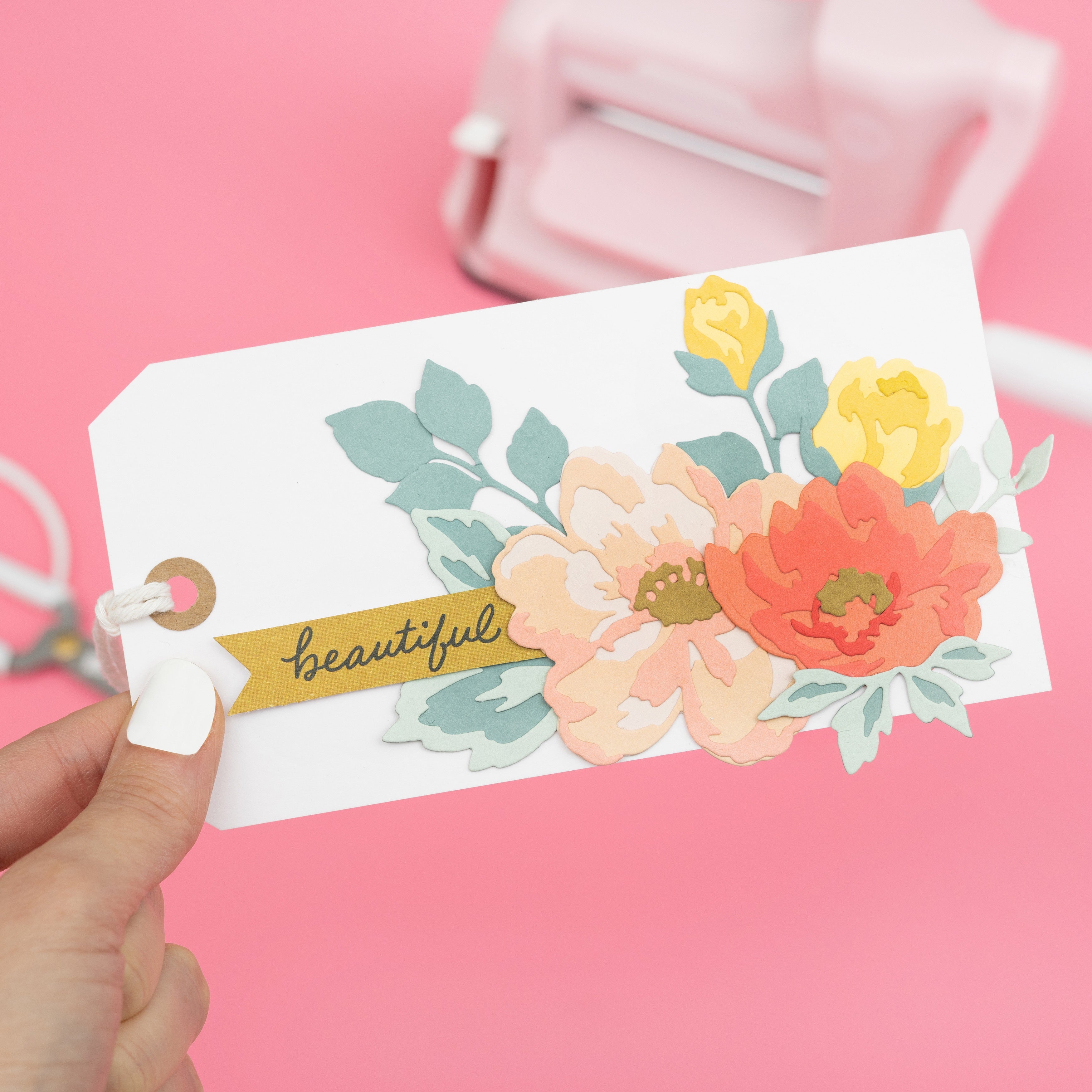 Mini Evolution Die Cut Machine Kit-Pink