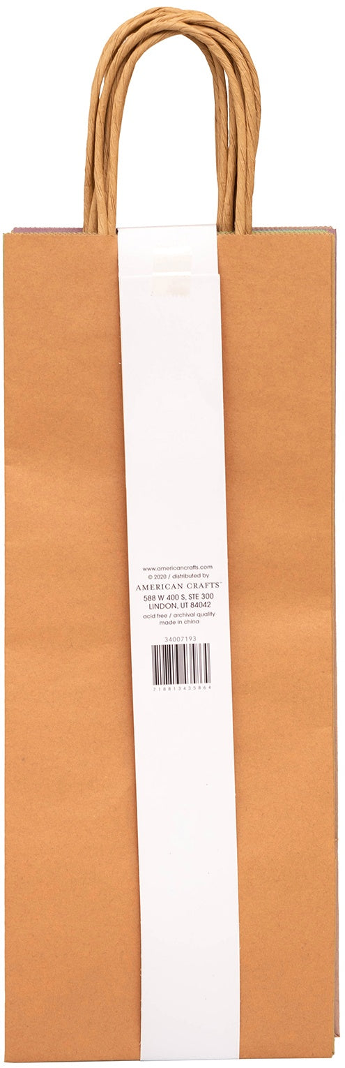American Crafts Fancy That Wine Gift Bags 5.25"X3.25" 6/Pkg-Pastels