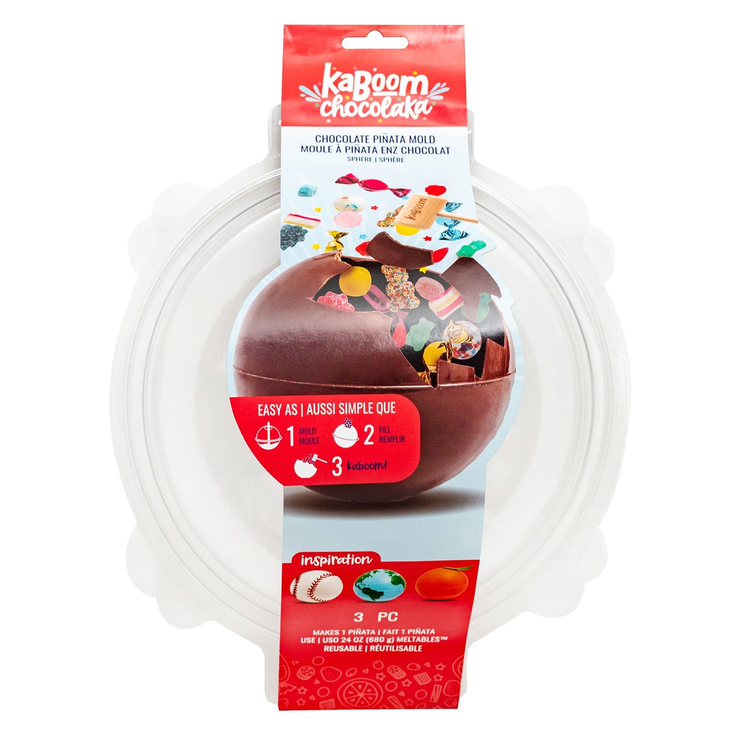 Kaboom Chocolaka Pinata Mold-Ball