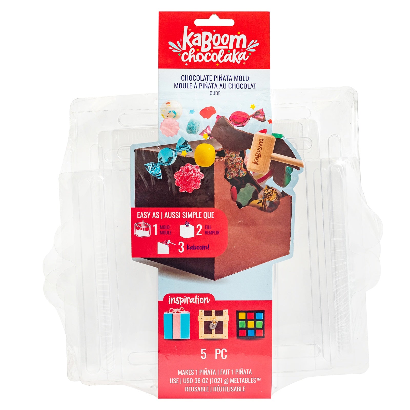 American Crafts Kaboom Chocolaka Pinata Mold-Cube