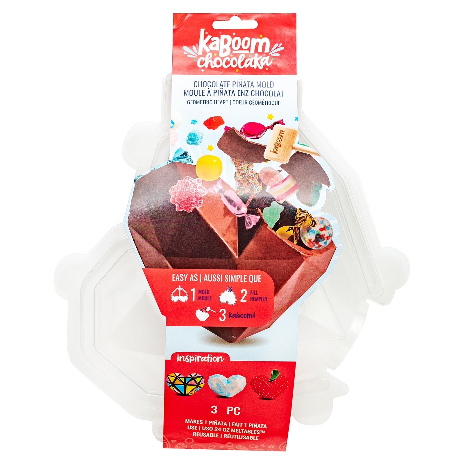 Kaboom Chocolaka Pinata Mold-Geo Heart – American Crafts