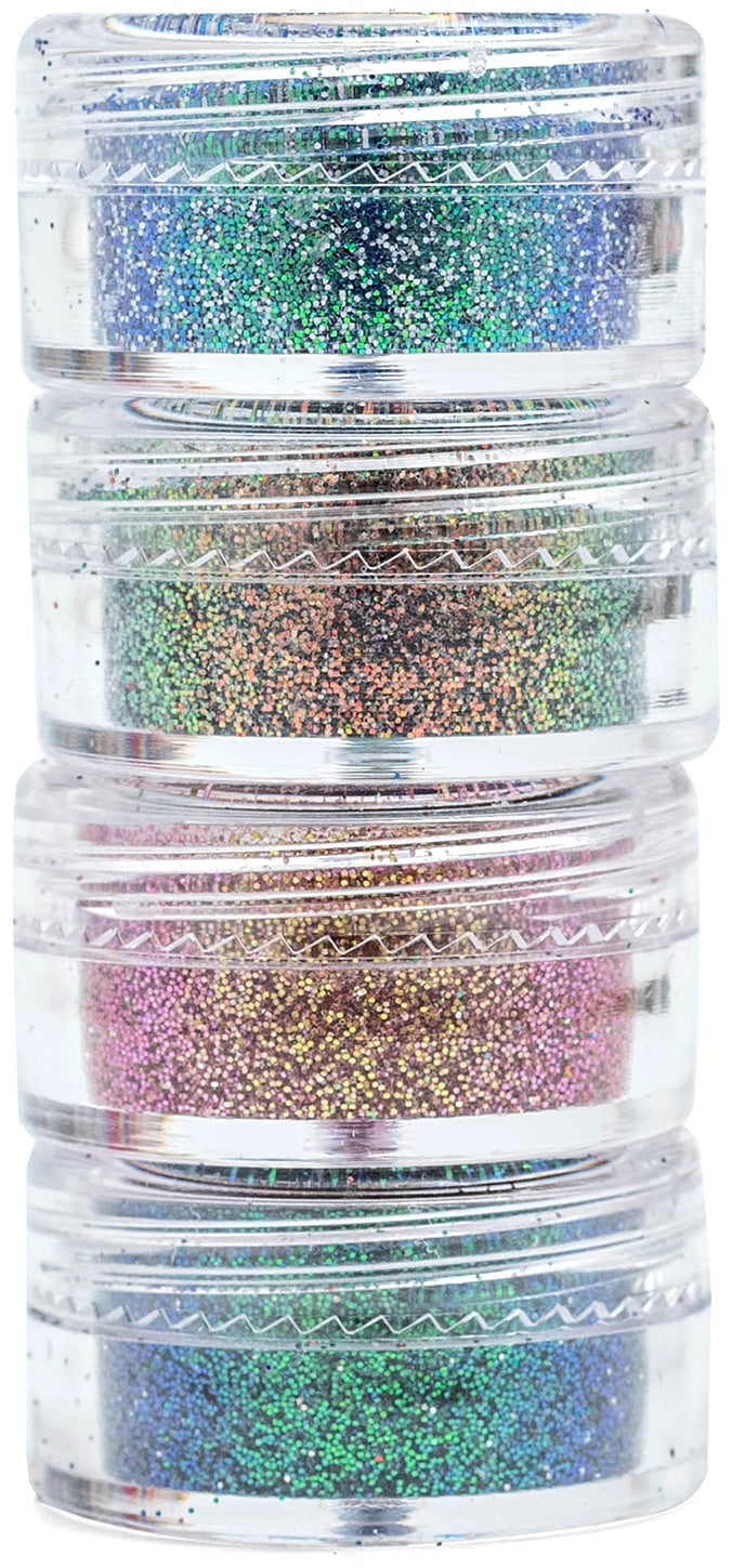 American Crafts Color Pour Resin Mix-Ins-Color Changing Glitter 4/Pkg