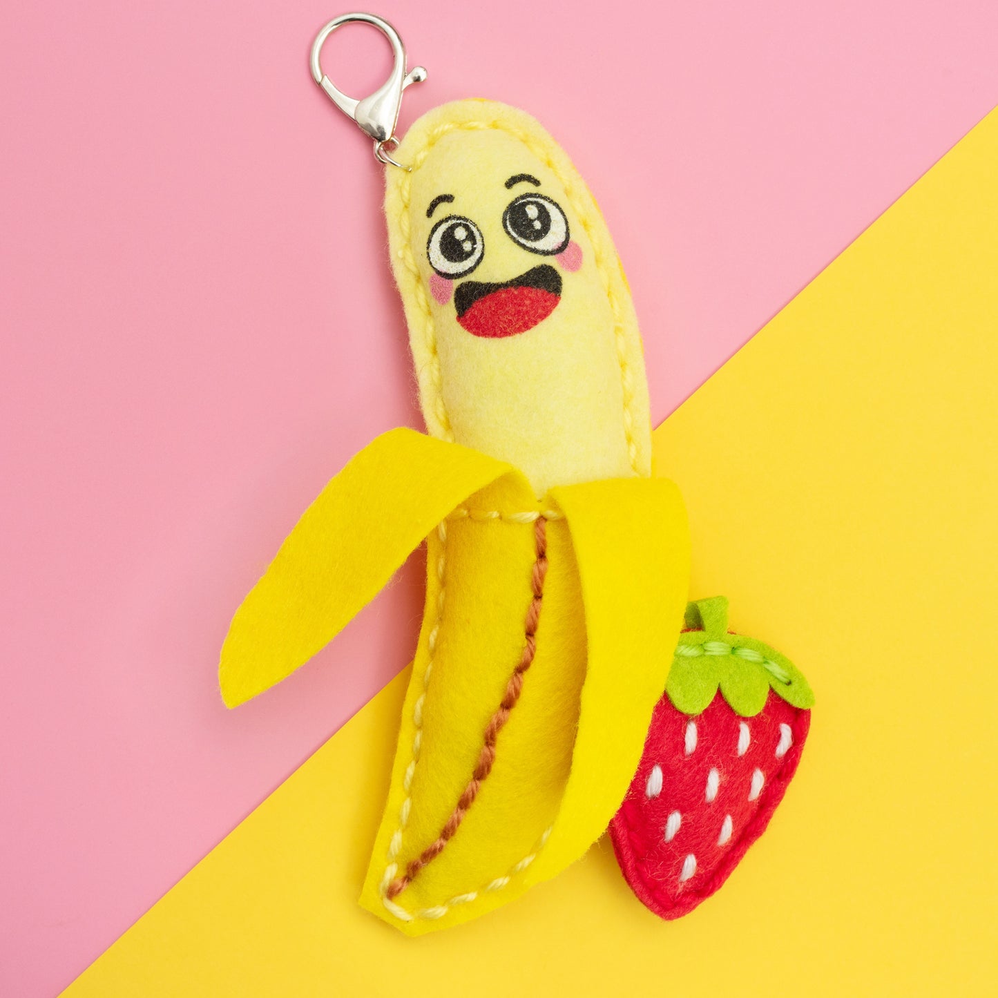 Colorbok Sew Cute Felt Keychain-Banana