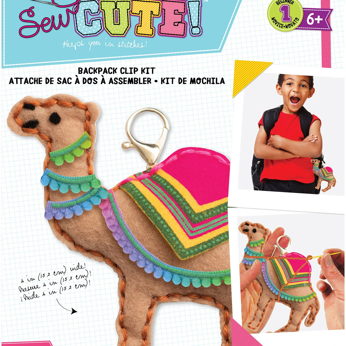 Colorbok Sew Cute! Felt Keychain-Camel