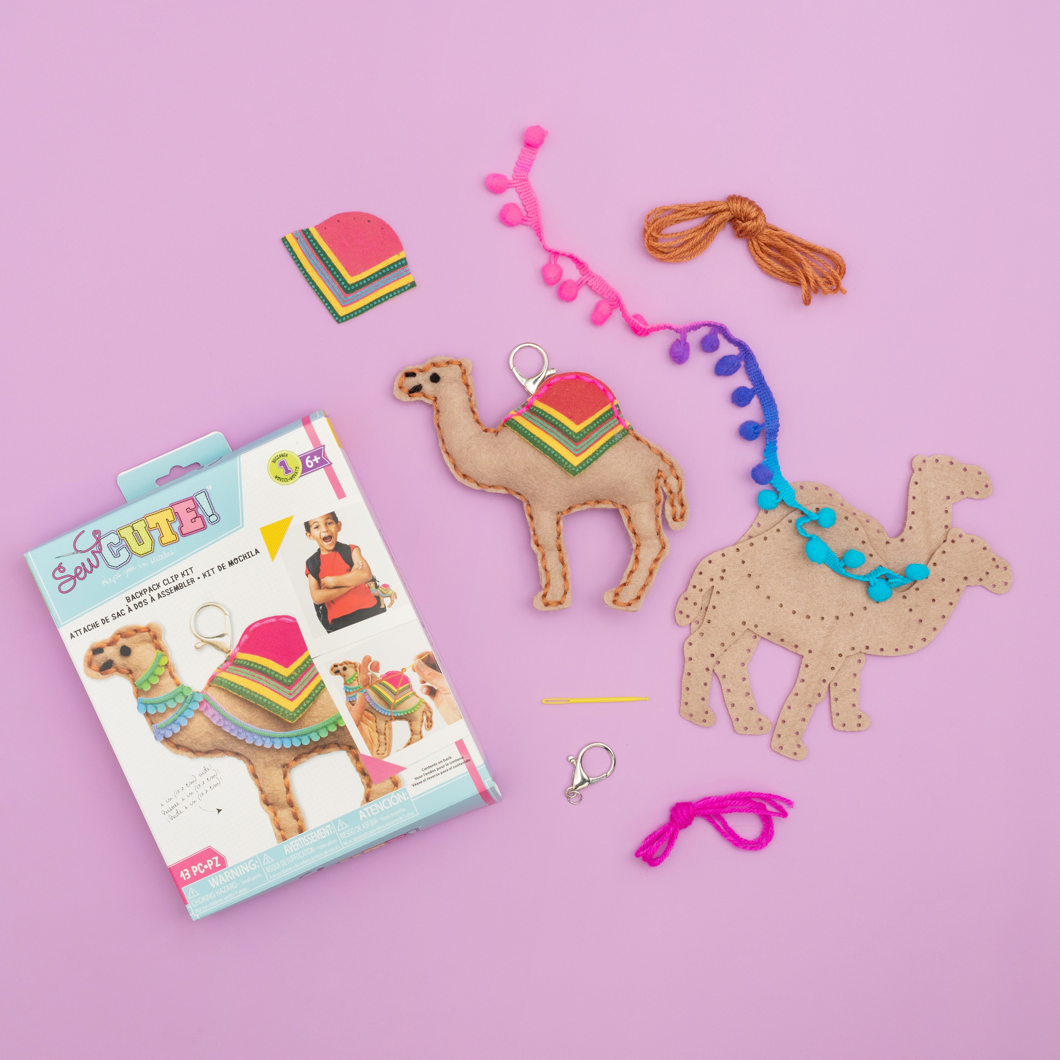 Colorbok Sew Cute! Felt Keychain-Camel