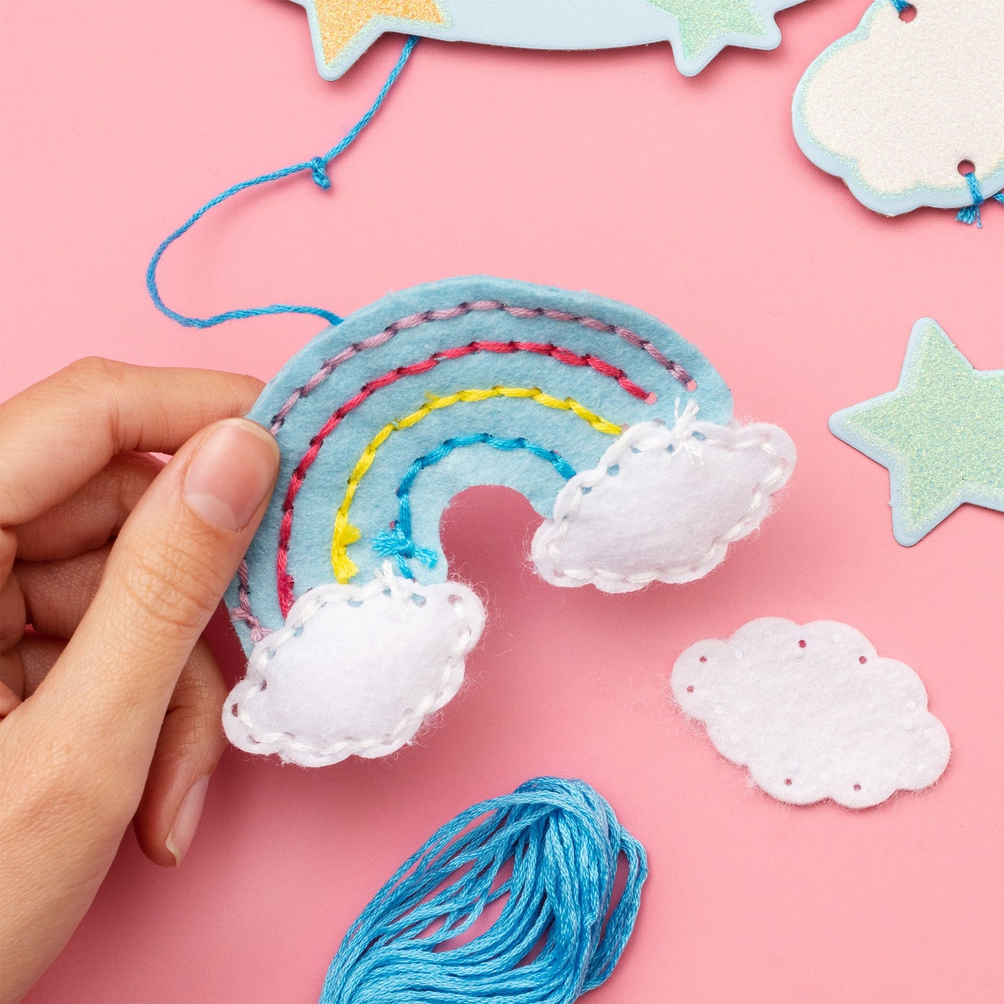 Colorbok Sew Cute Felt Mobile Kit-Fantasy Glitter