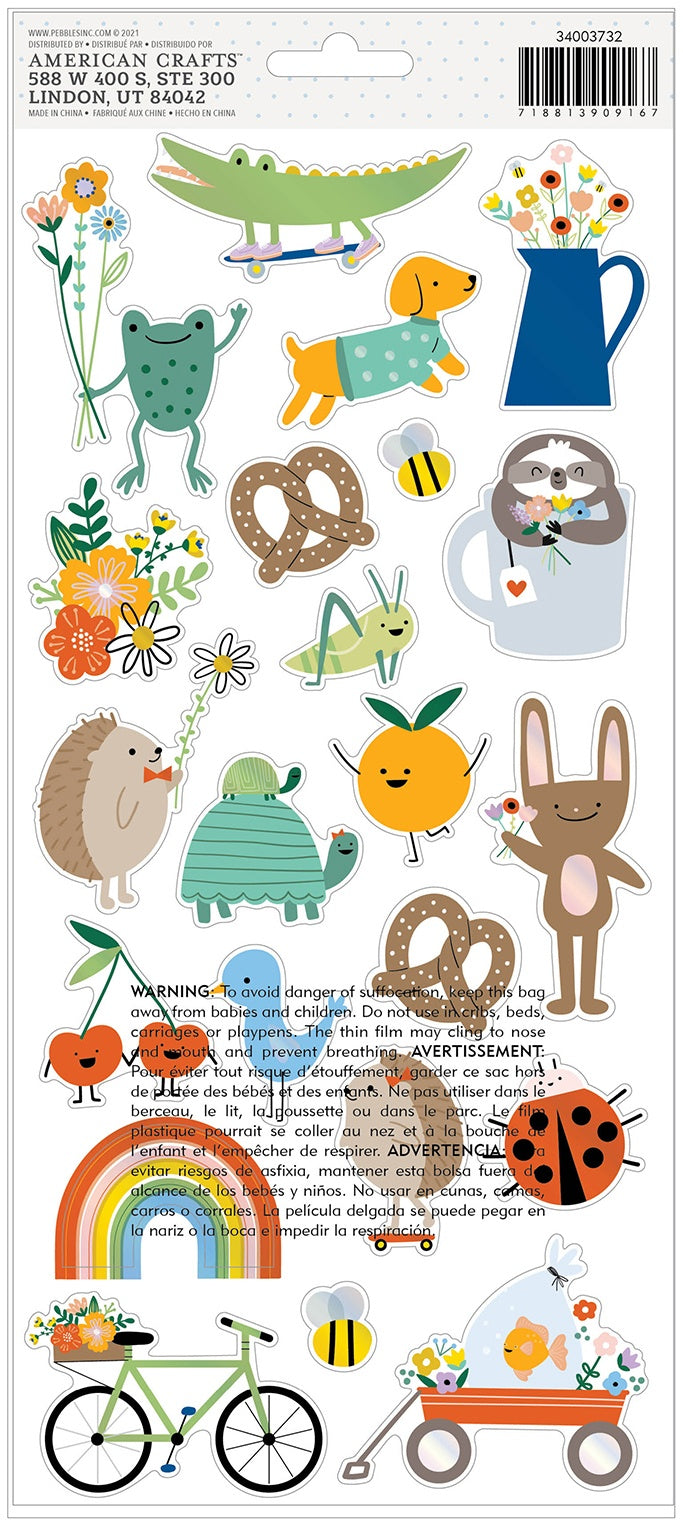 Kid At Heart Cardstock Stickers 6"X12" 49/Pkg-Icons W/Foil Accents