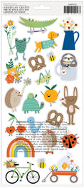 Load image into Gallery viewer, Kid At Heart Cardstock Stickers 6"X12" 49/Pkg-Icons W/Foil Accents
