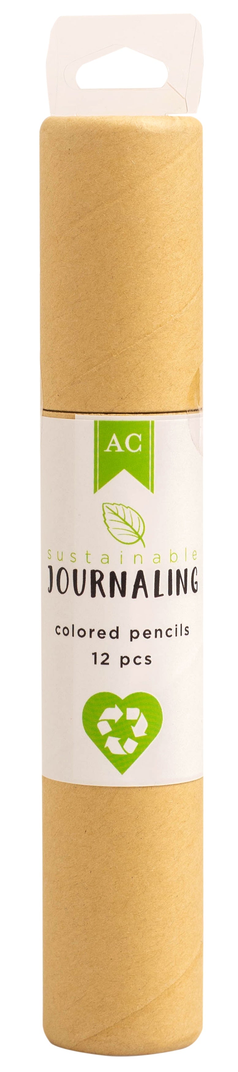 AC Sustainable Journaling Recycled Paper Colored Pencils-12/Pkg