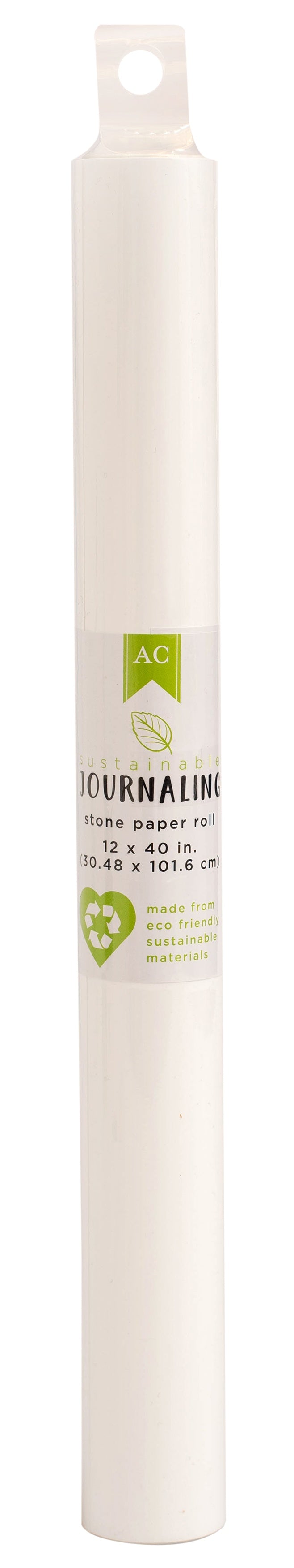 AC Sustainable Journaling Stone Paper Roll 12"X40"-White