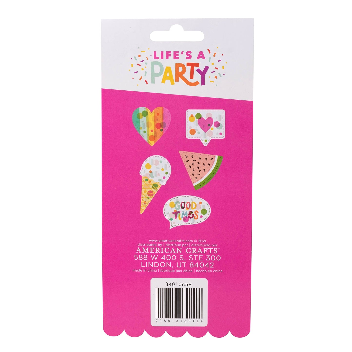 Damask Love Life's A Party Vellum Die-Cuts-Shapes