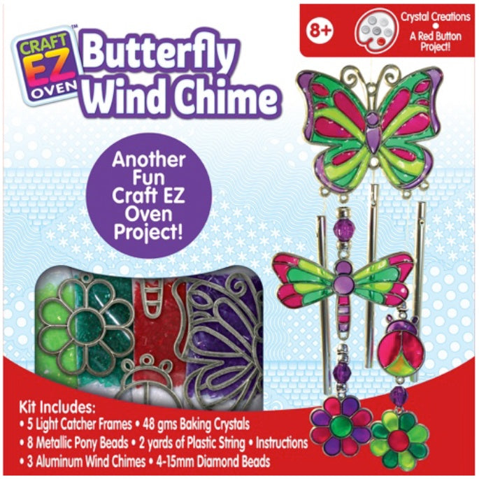 Colorbok Crystal Creations-Butterfly Windchime