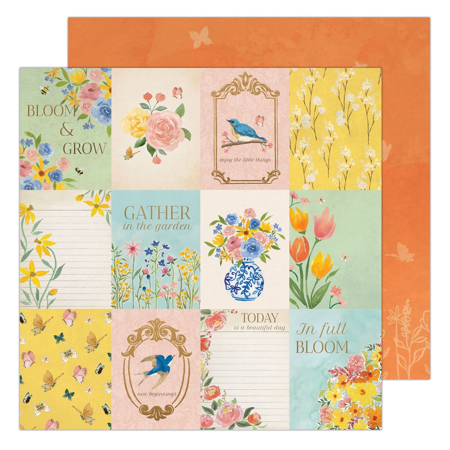 K&Company Antique Garden Double-Sided Paper 12"x12"