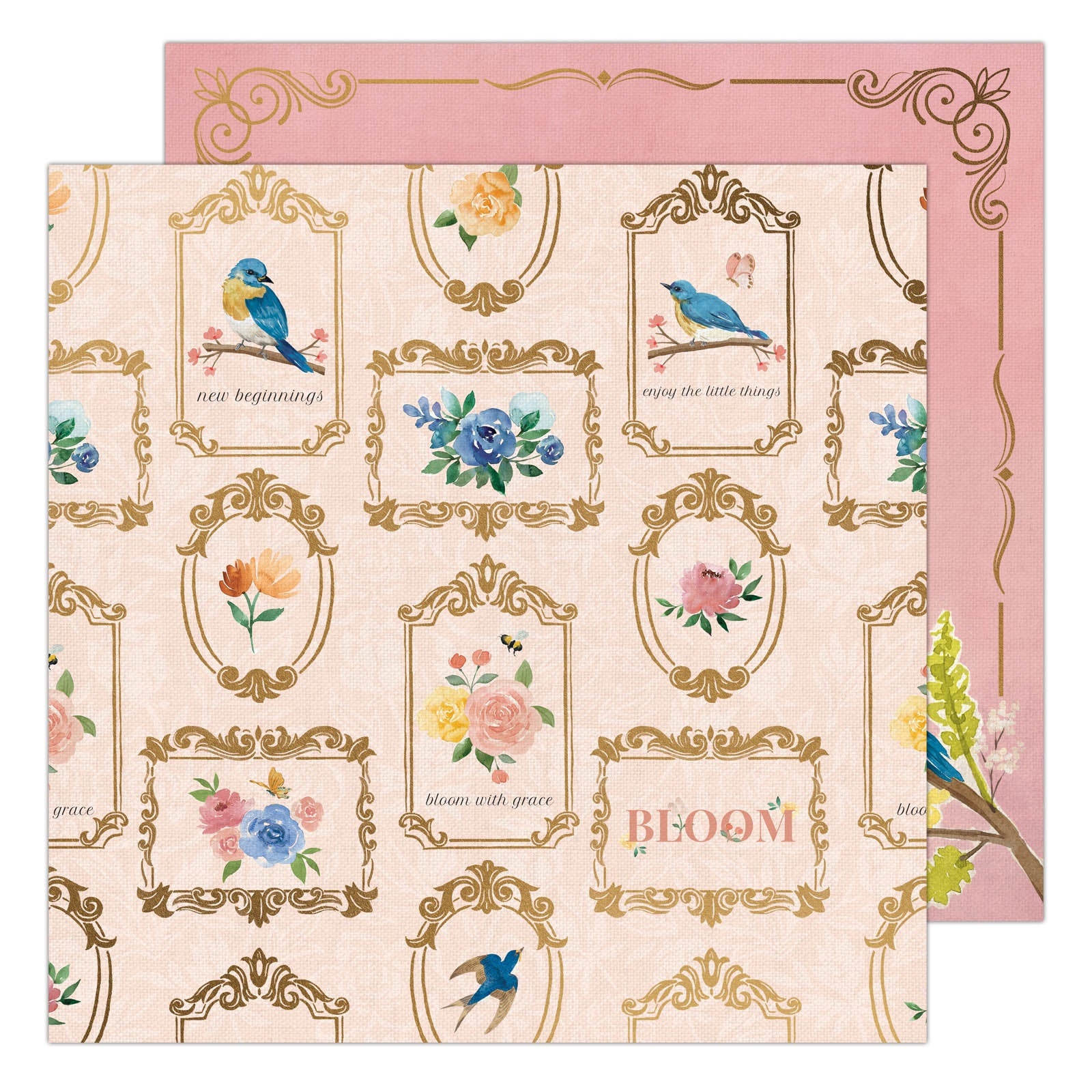 K&Company Antique Garden Frames Double-Sided 12x12" Paper Pack