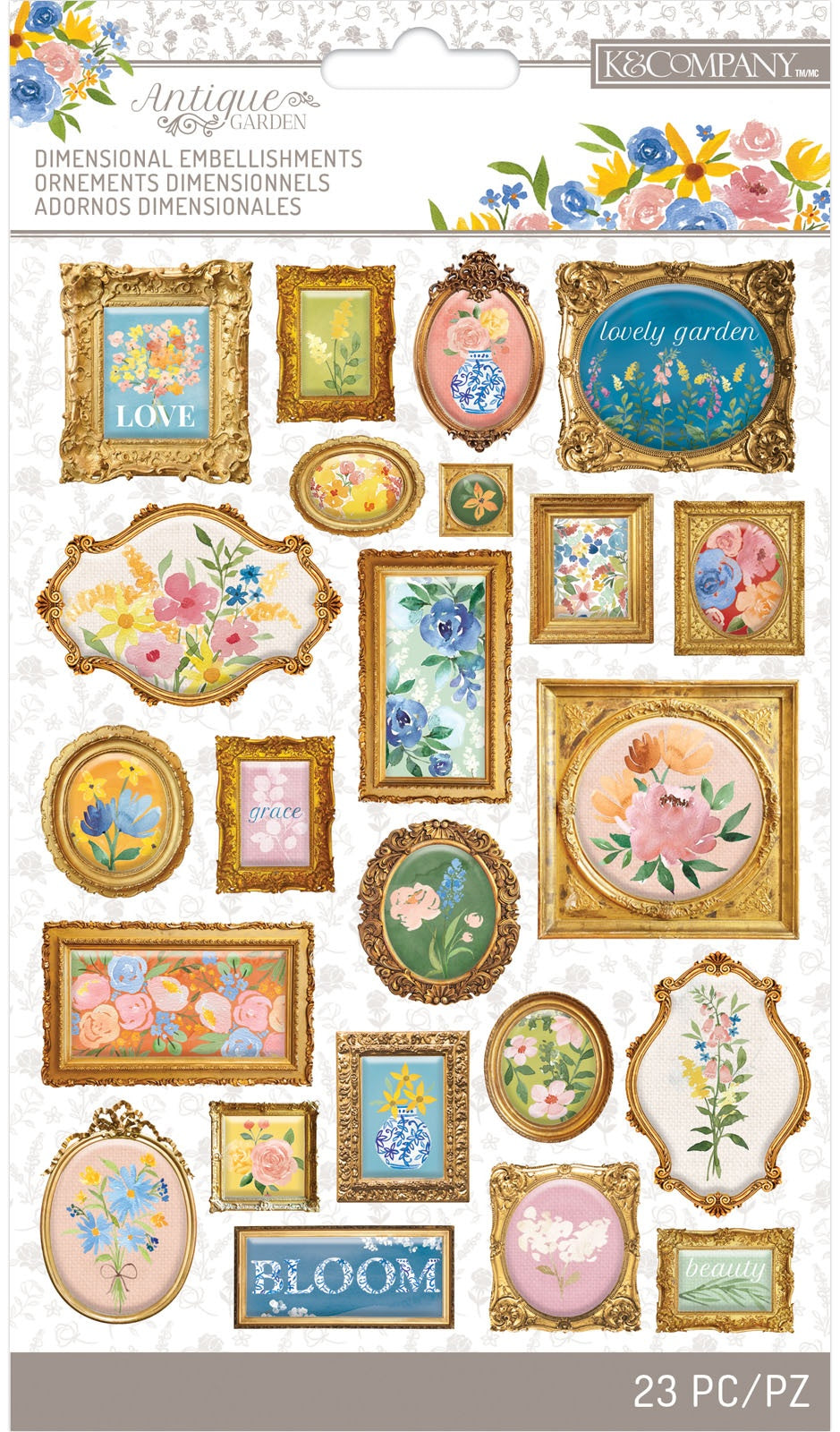 K&Company Antique Garden Gallery Frames 23/Pkg