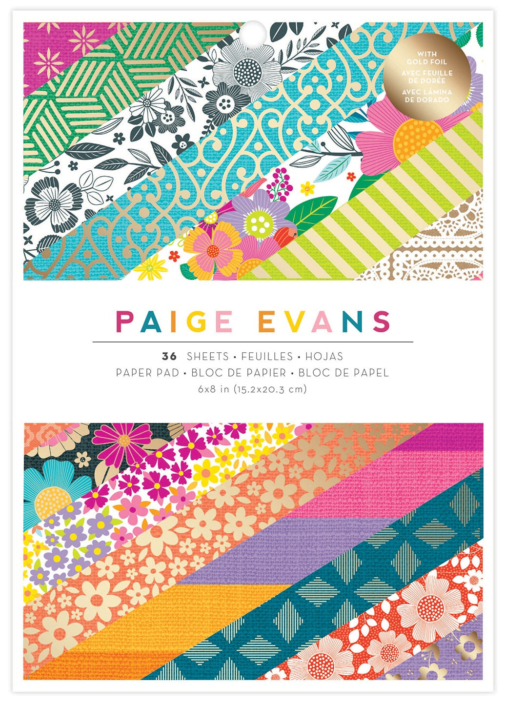 American Crafts Single-Sided Paper Pad 6"X8" 36/Pkg-Paige Evans Splendid