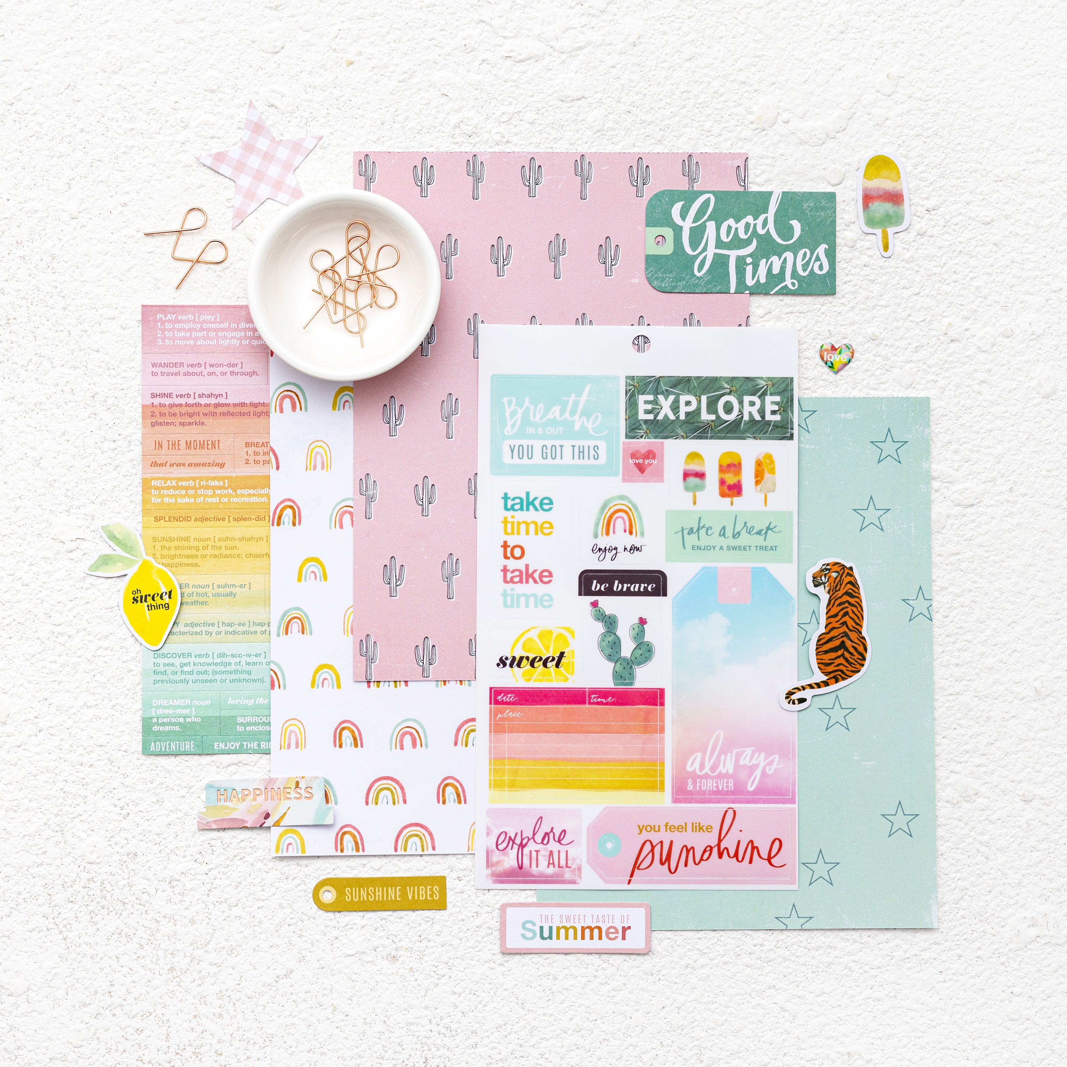 Heidi Swapp Sun Chaser Single-Sided 6x8" Paper Pad