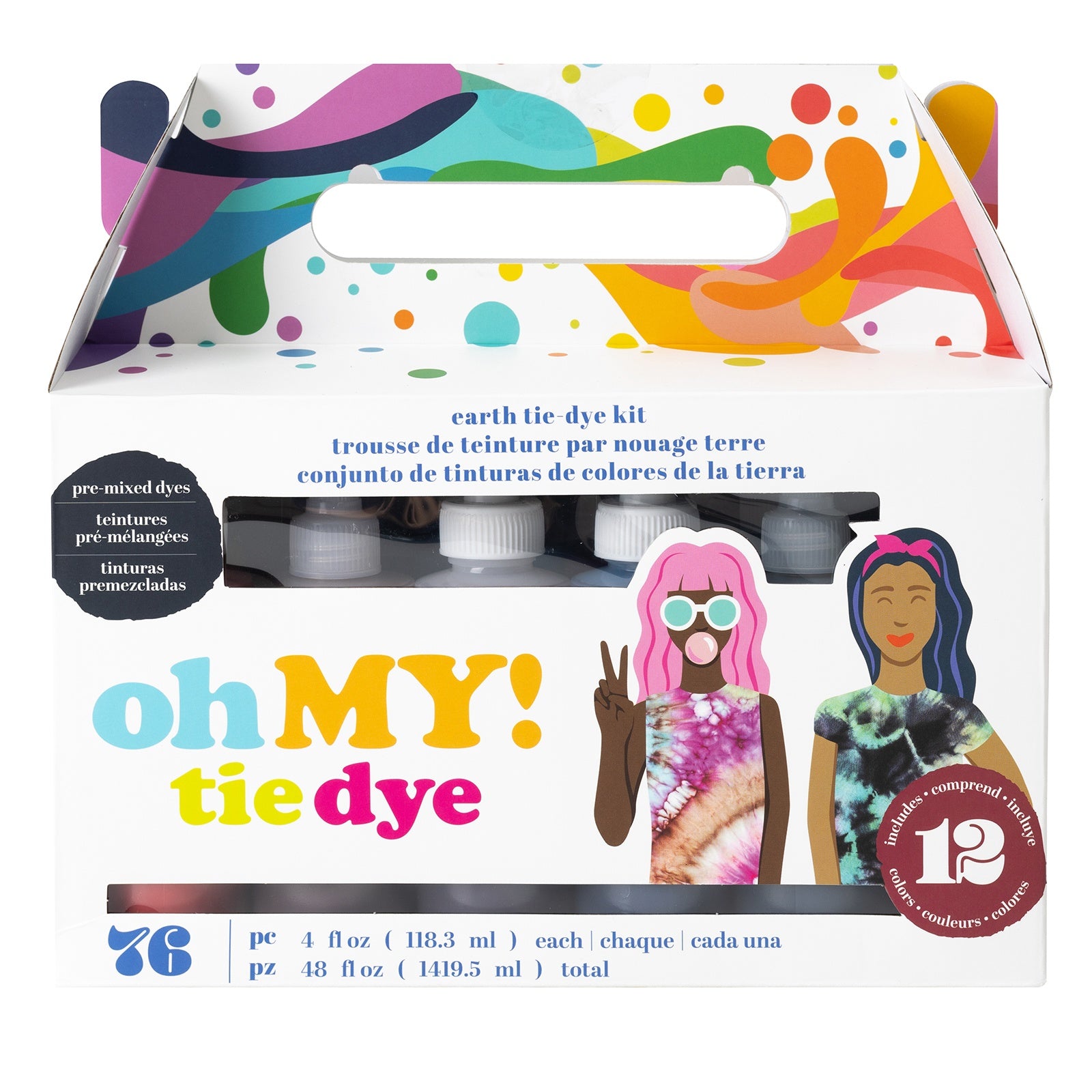 American Crafts Tie Dye Kit - Earth Tone Colors