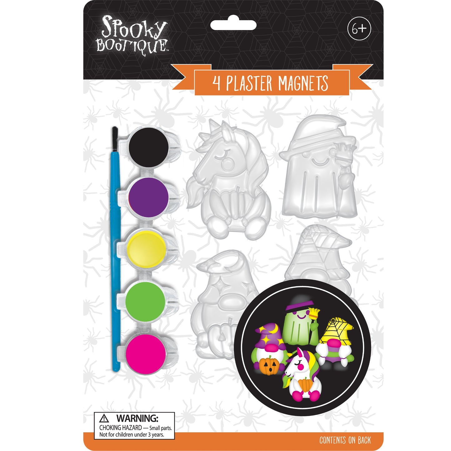 Colorbok Kids Plaster Magnet Set 4/Pkg-Gnomes