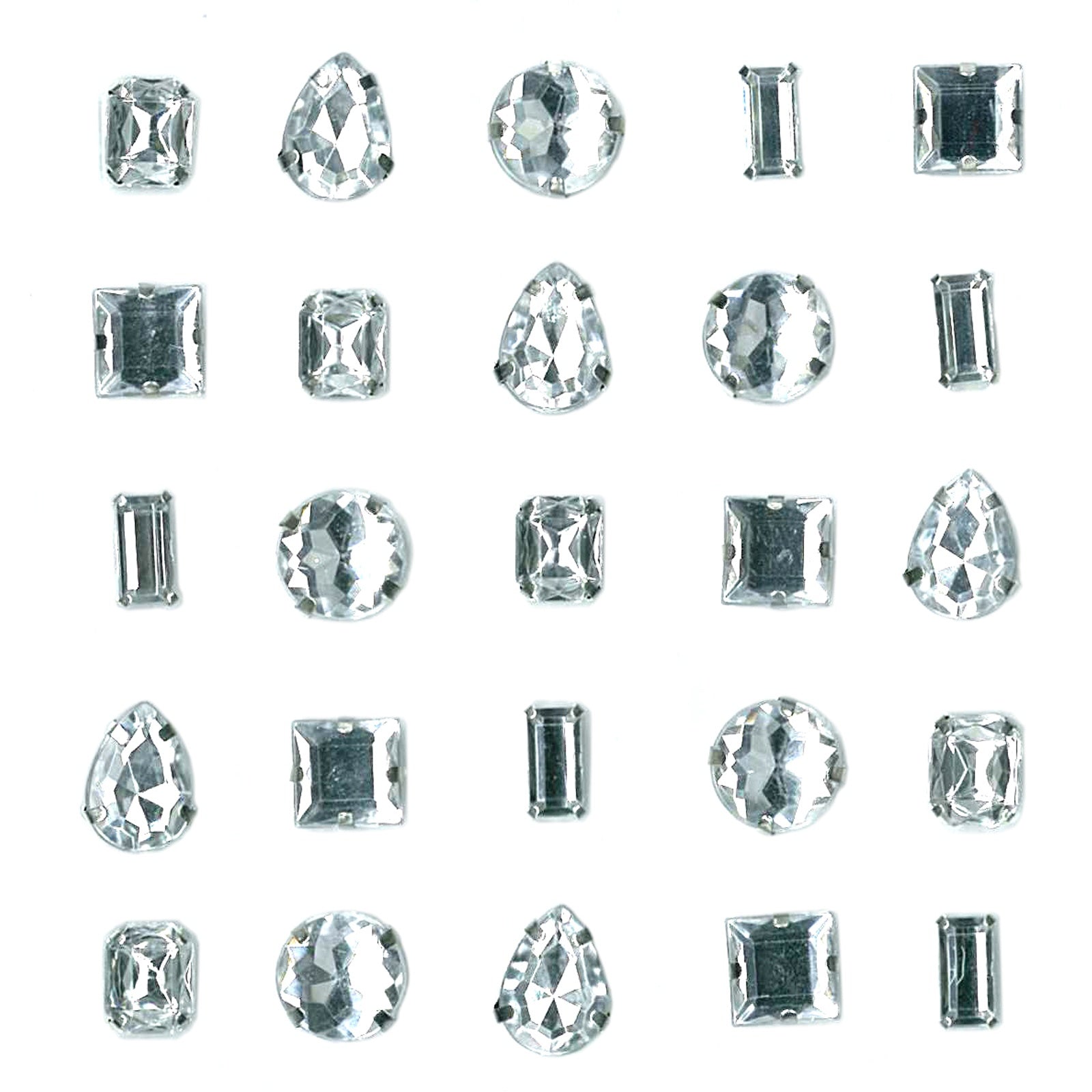 Jolee's Boutique Embellishments 25 Pack-Clear Gems